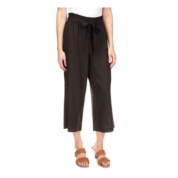 MICHAEL Michael Kors Women’s Tie-Front Wide-Leg Pants Black, US, L - Picture 1 of 3